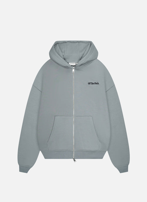 Wardrobe Essentials Full Zip Hood | Ultimate Grey