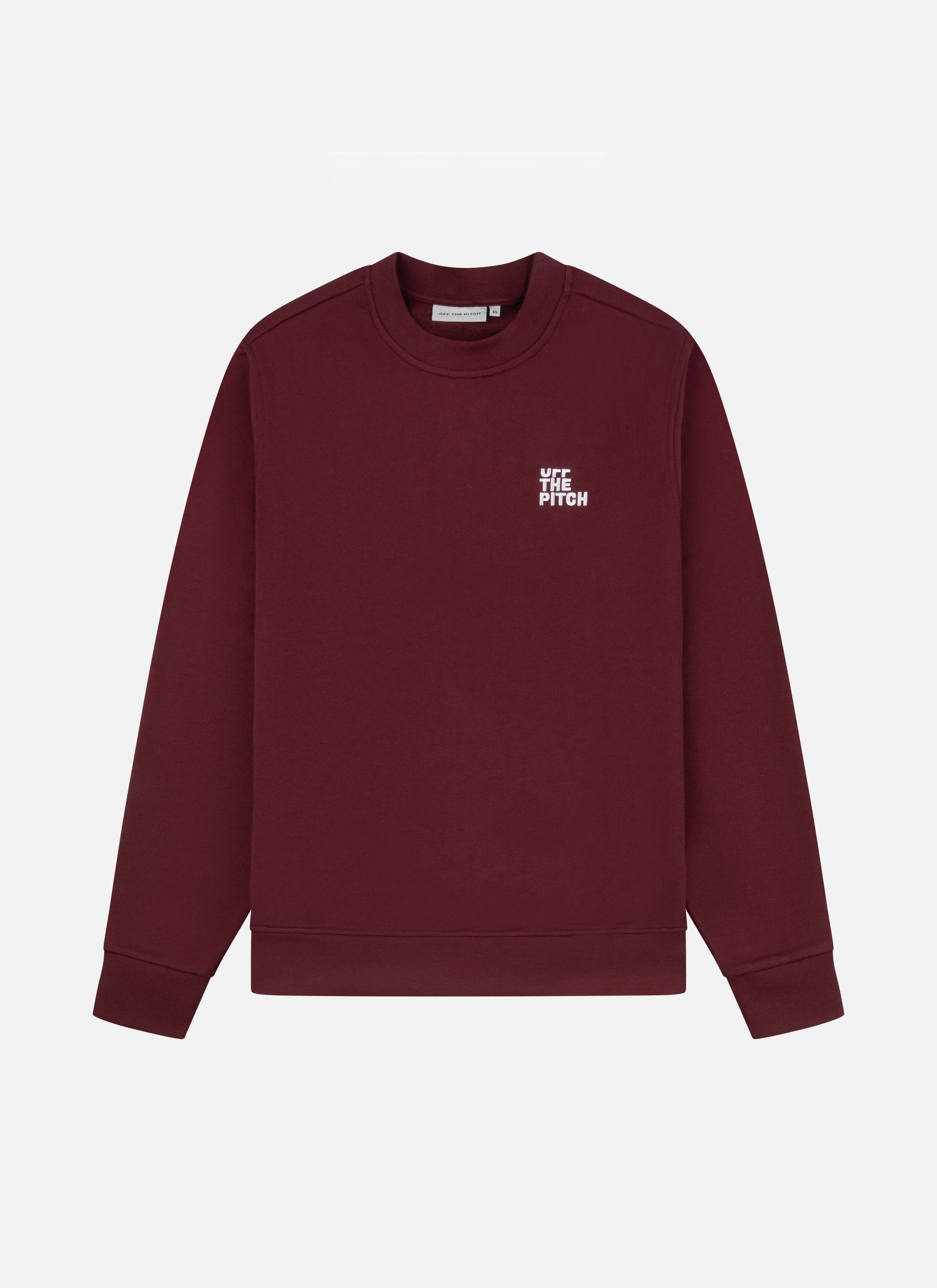 Full Stop Crewneck | Dark red