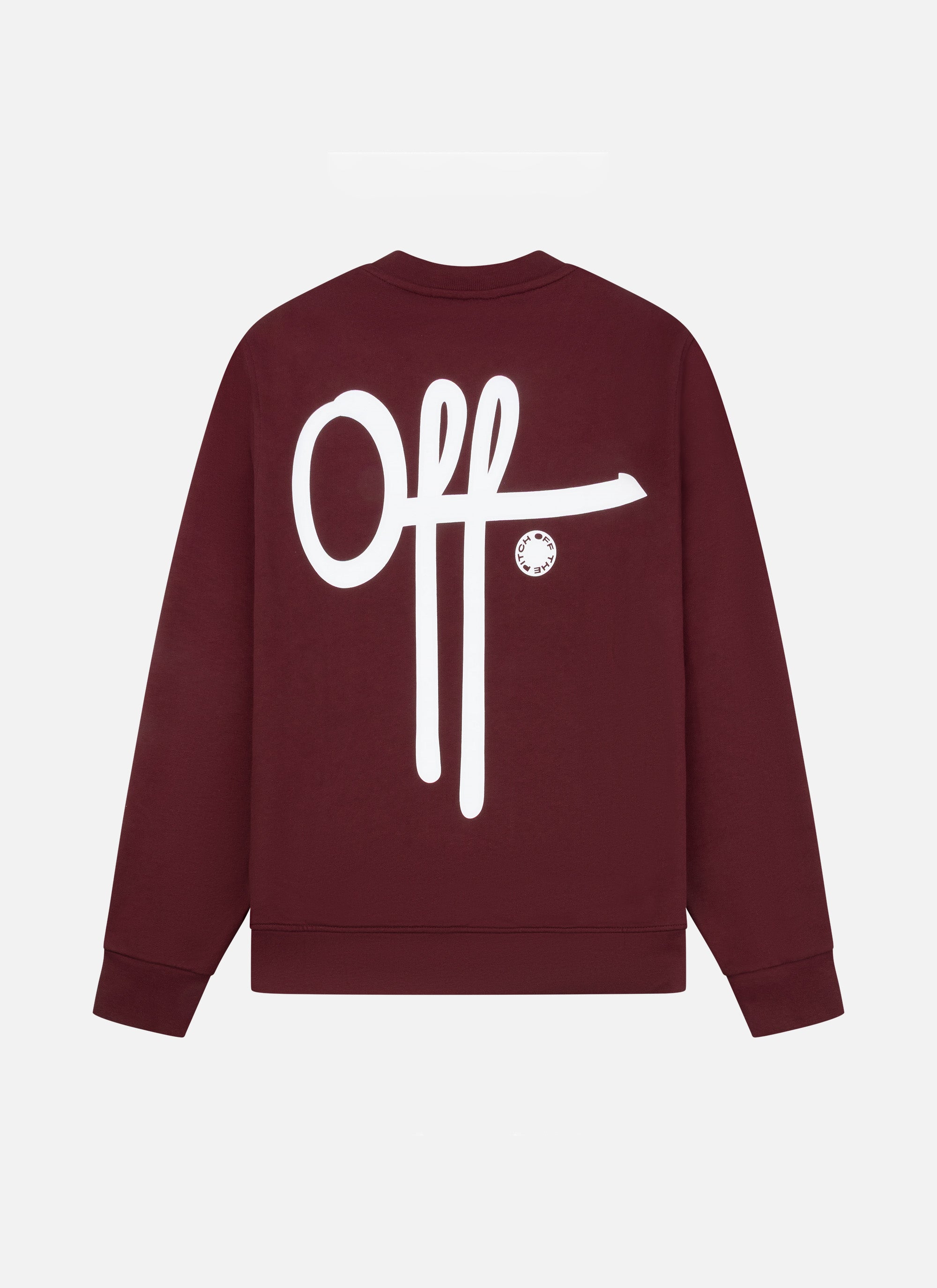 Full Stop Crewneck | Dark red
