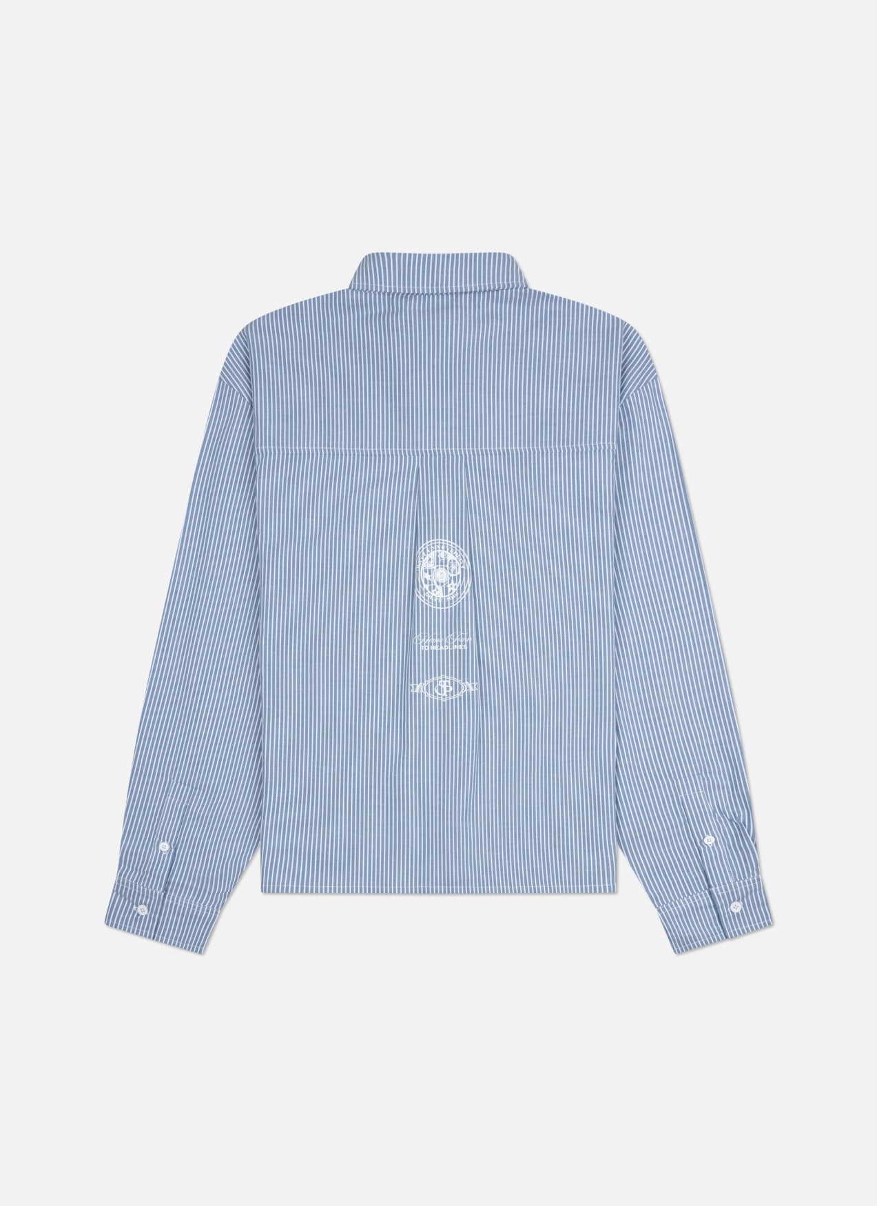 Strike Cropped Shirt | Azul/Blanco