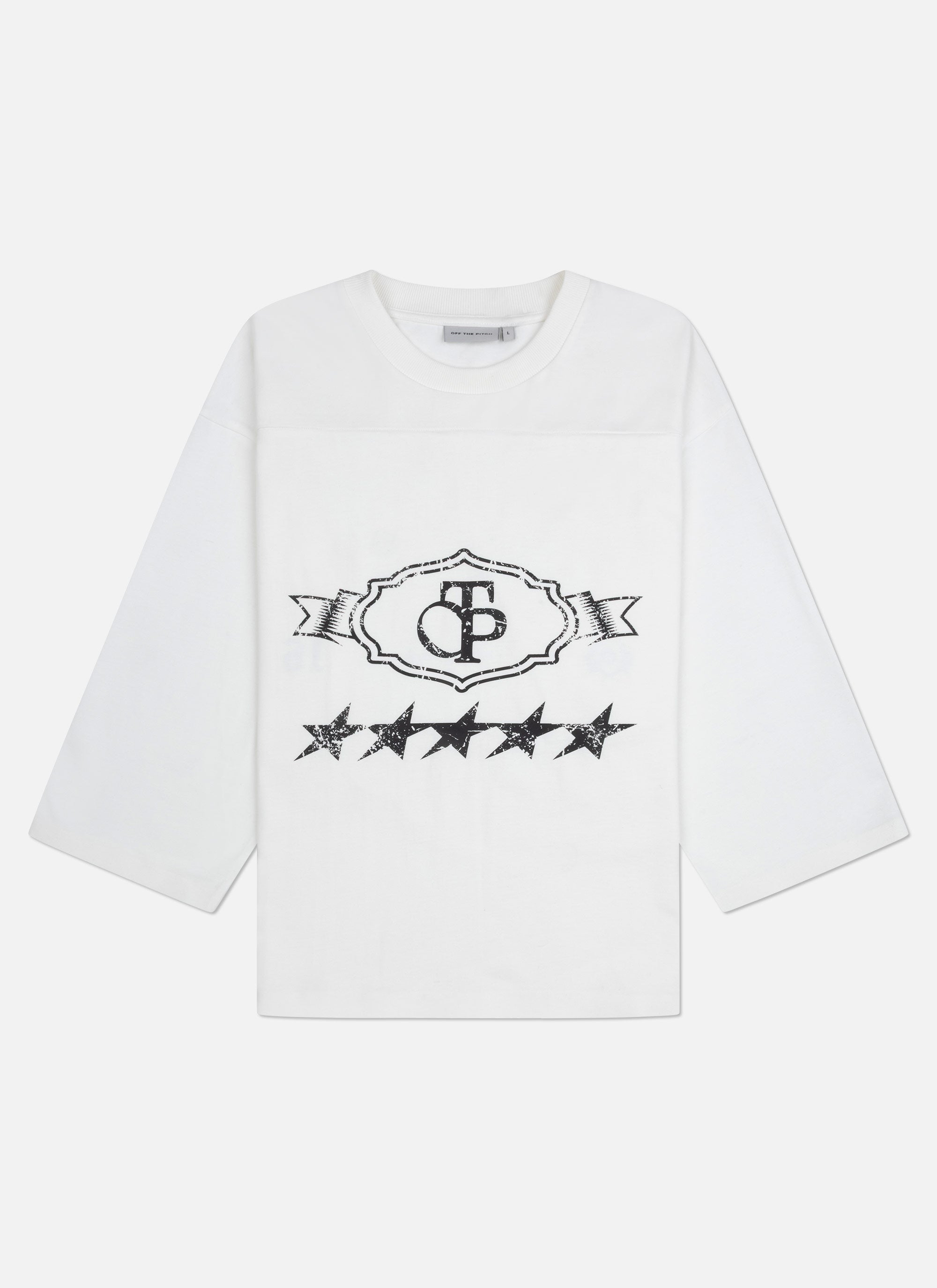 Pitch Pro Raw Edge 3/4 Tee | Off White