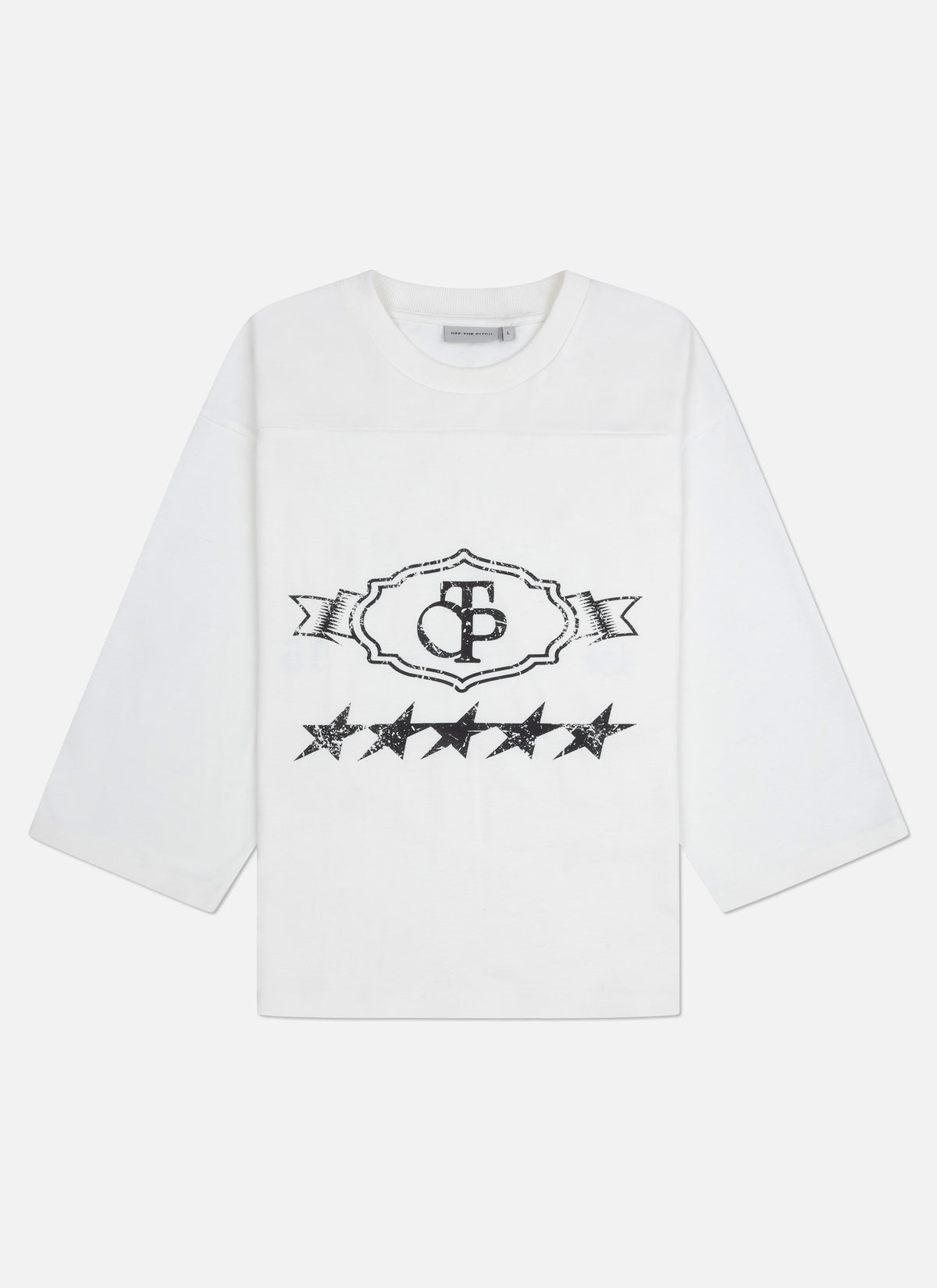 Pitch Pro Raw Edge 3/4 T-shirt | Gebroken wit