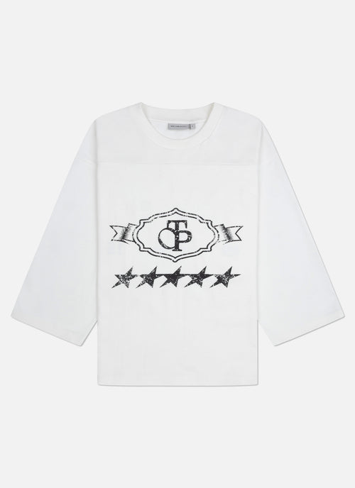 Pitch Pro Raw Edge 3/4 T-shirt | Gebroken wit