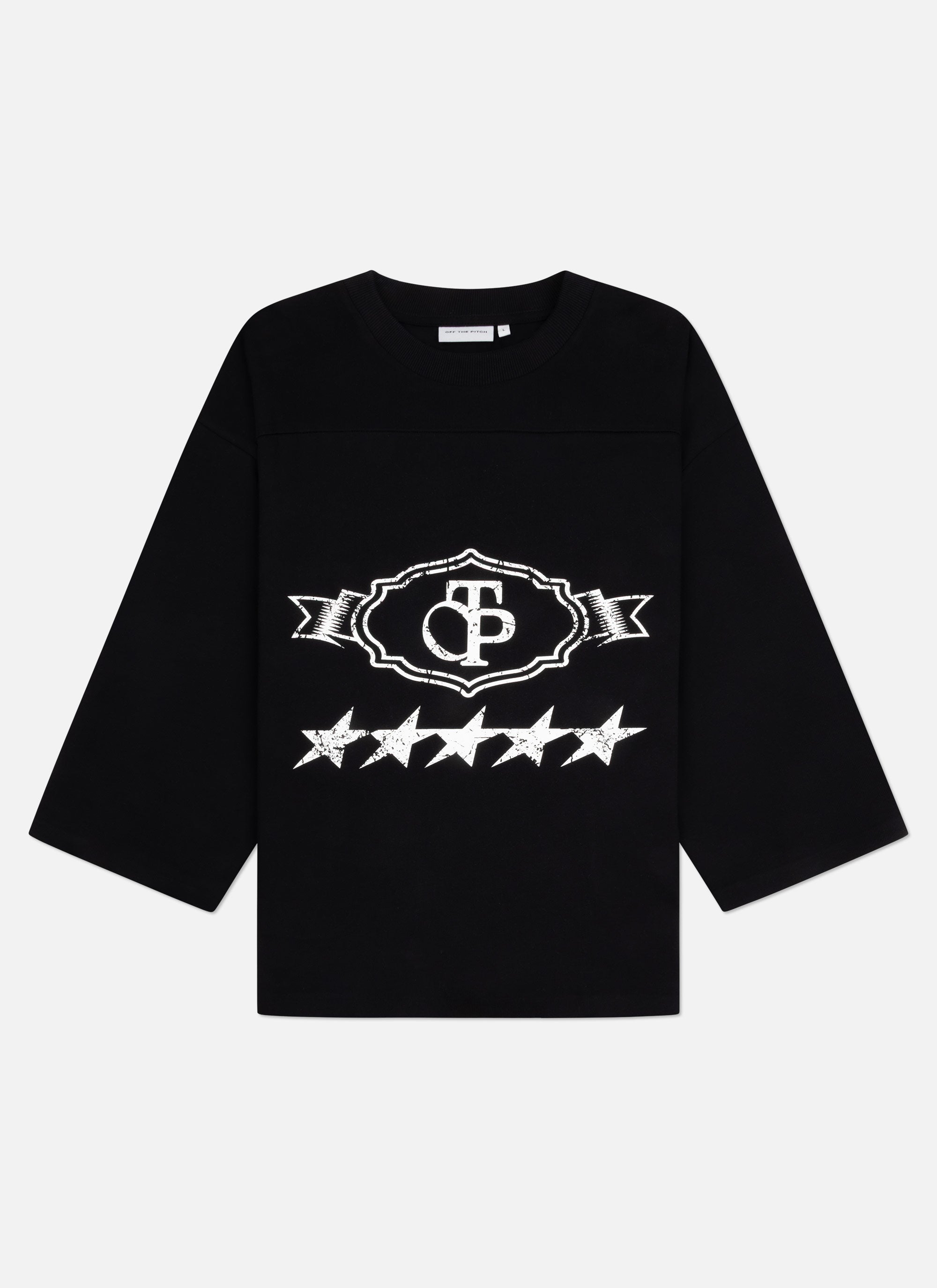 Pitch Pro Raw Edge 3/4 Tee | Black