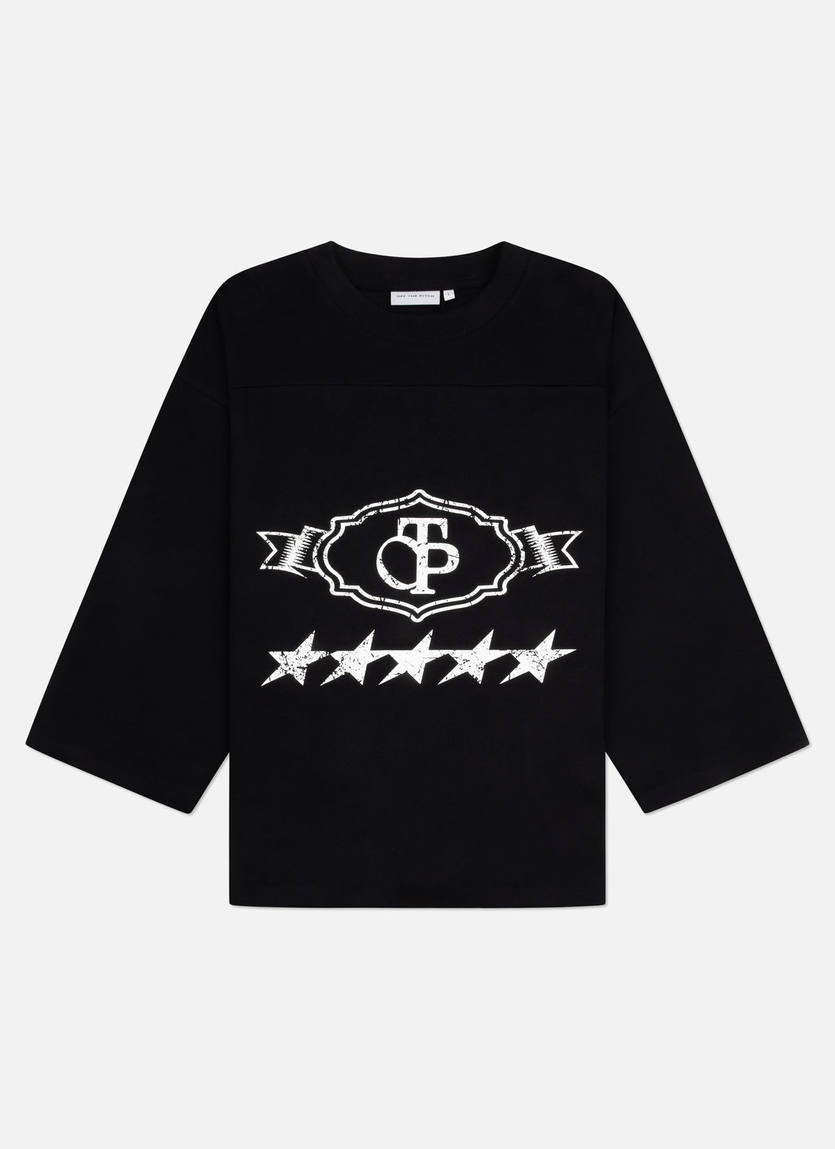 Pitch Pro Raw Edge 3/4 T-shirt | Zwart