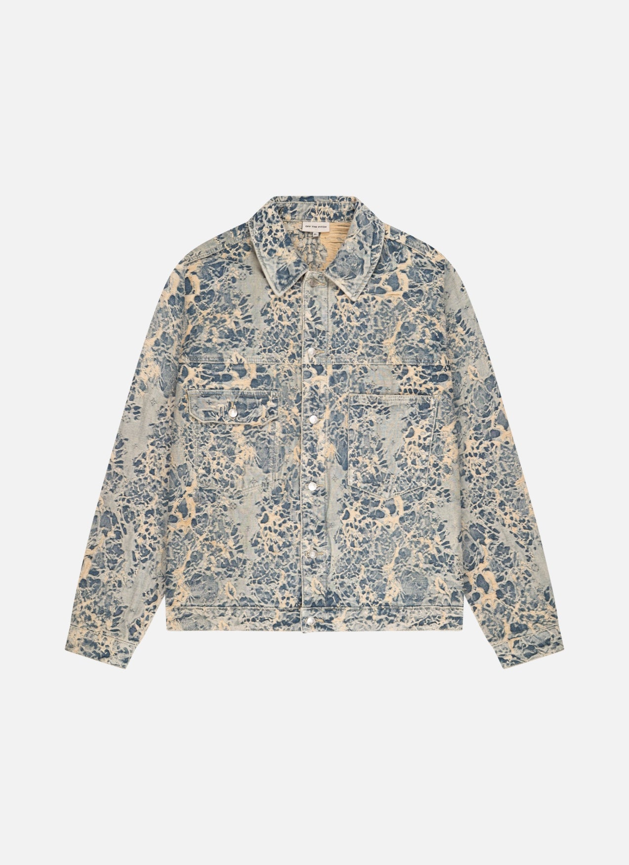 Jacquard Denim Jacket | Dusty Blue