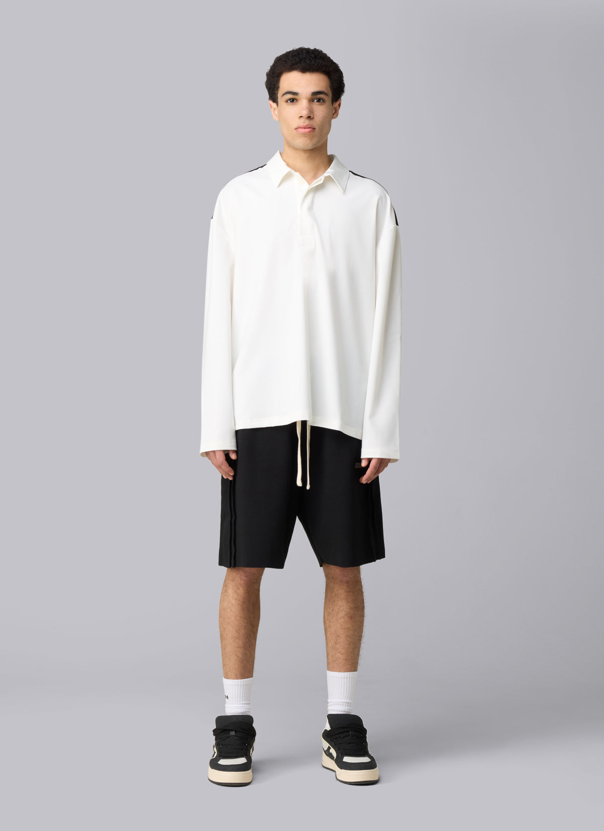 Satin Panel Shirt | Off White