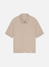 Camisa Marais de manga corta con pliegues 