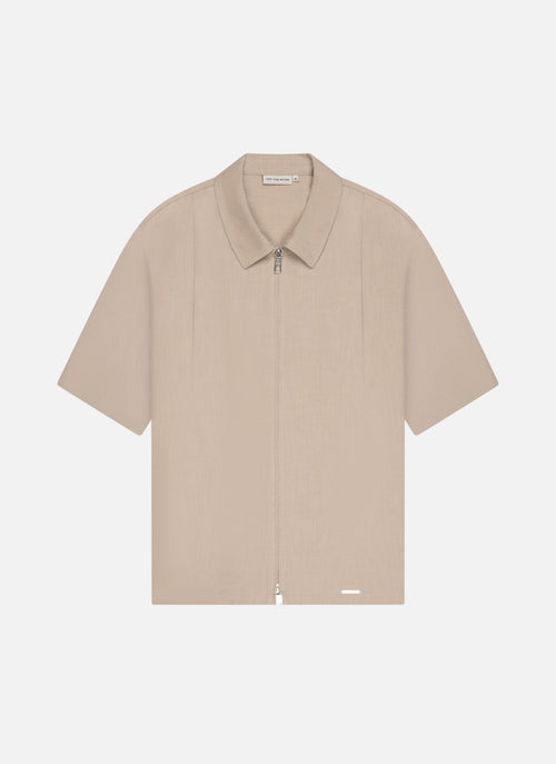 Camisa Marais de manga corta con pliegues | Arena
