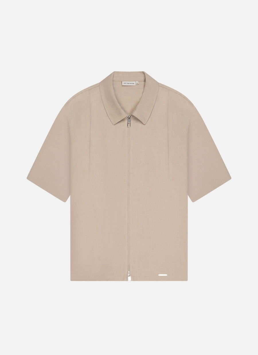 Camisa Marais de manga corta con pliegues 