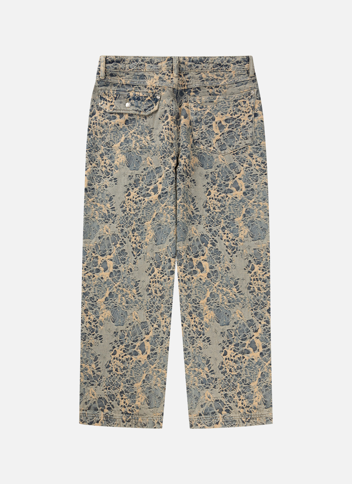 Jacquard Denim Jeans | Dusty Blue