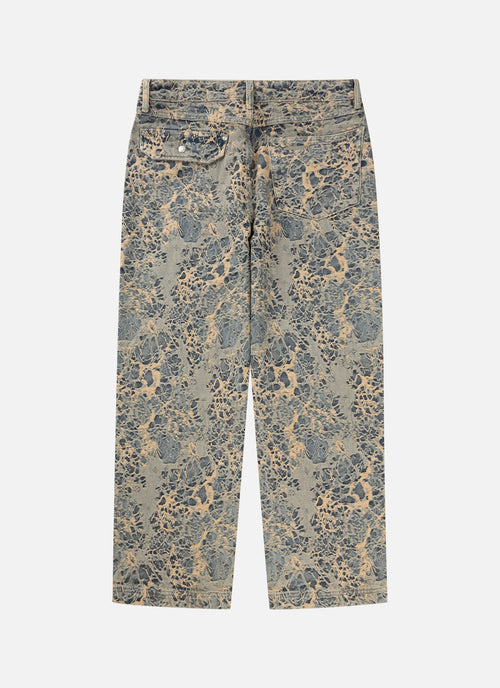 Jacquard Denim Jeans | Dusty Blue