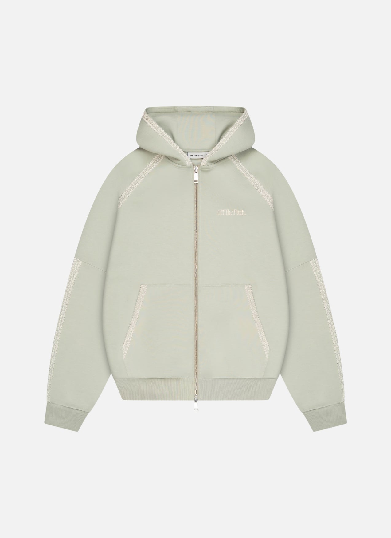 Adornment Zip Hood | Khaki