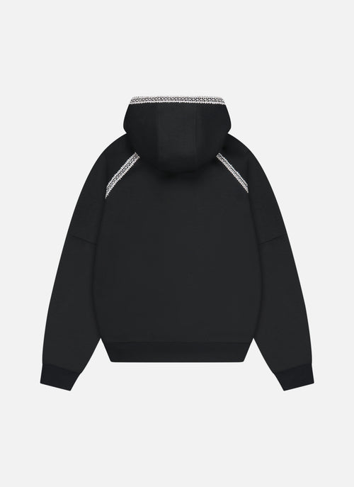 Adornment Zip Hood | Black
