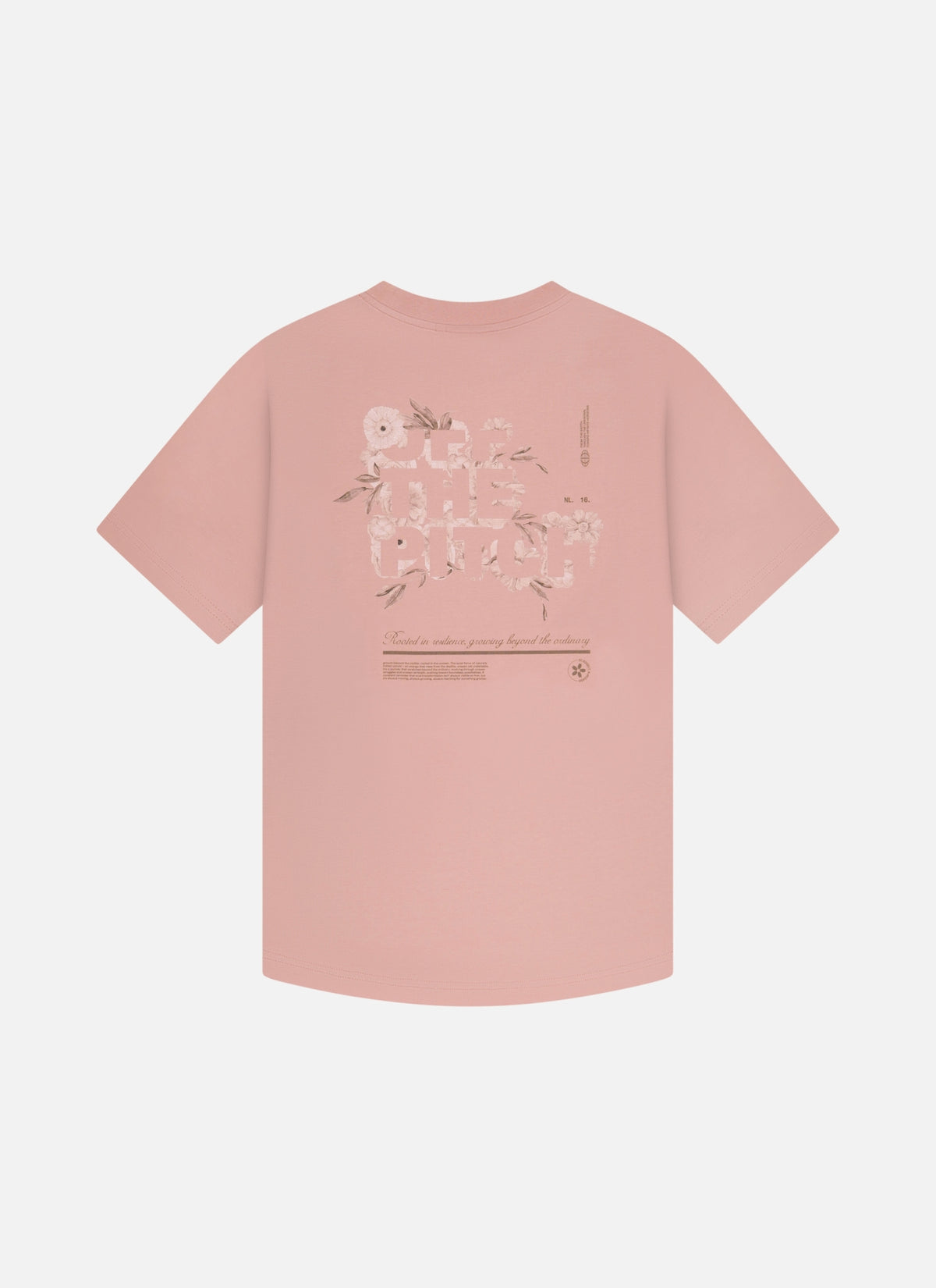 Blossom Slim Fit Tee | Misty Rose