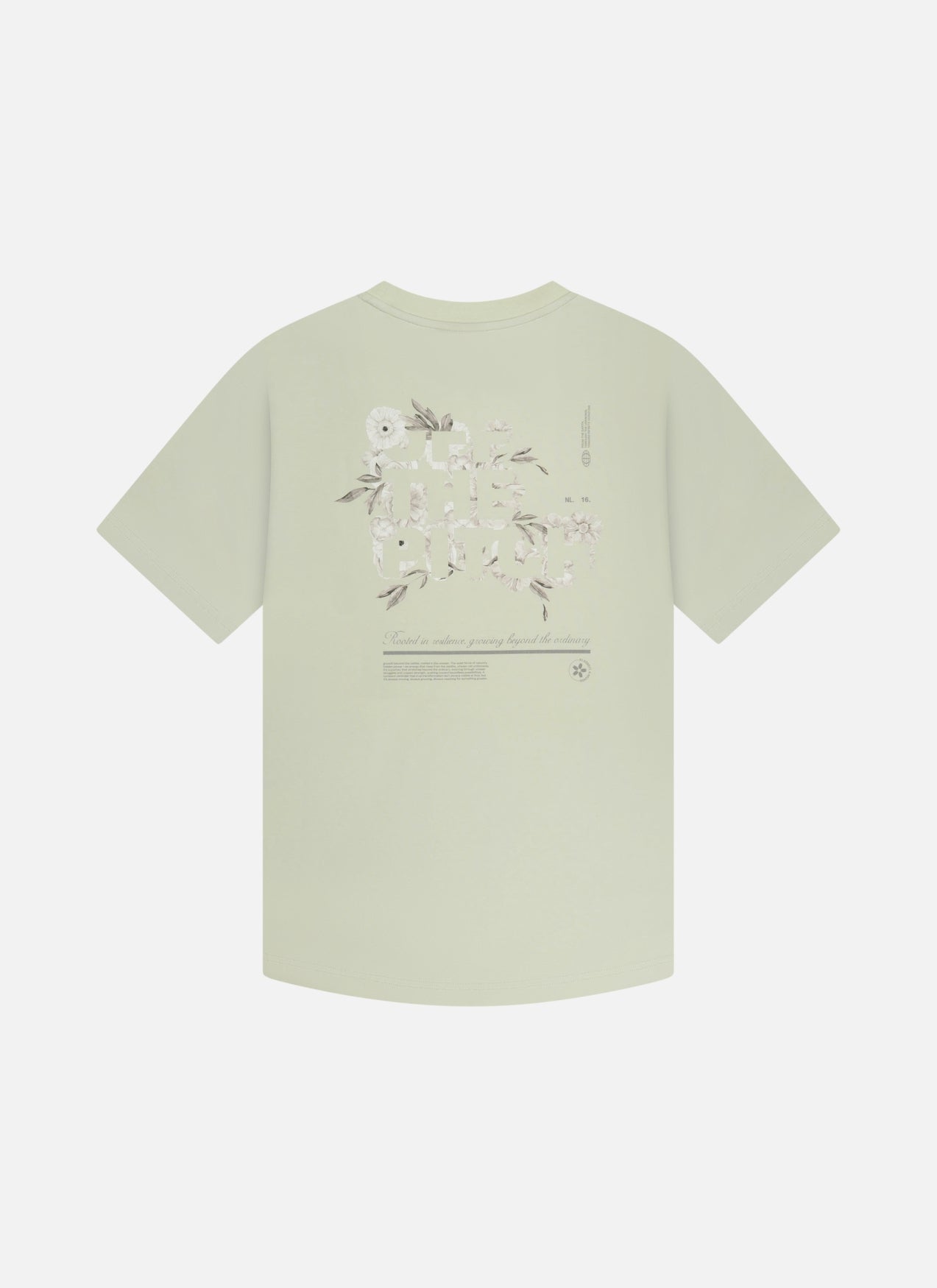 Blossom Slim Fit Tee | Teal