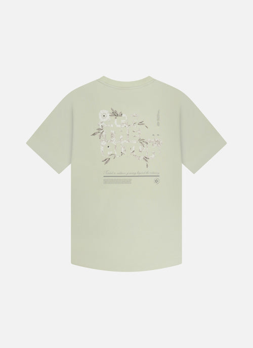 Blossom Slim Fit Tee | Teal