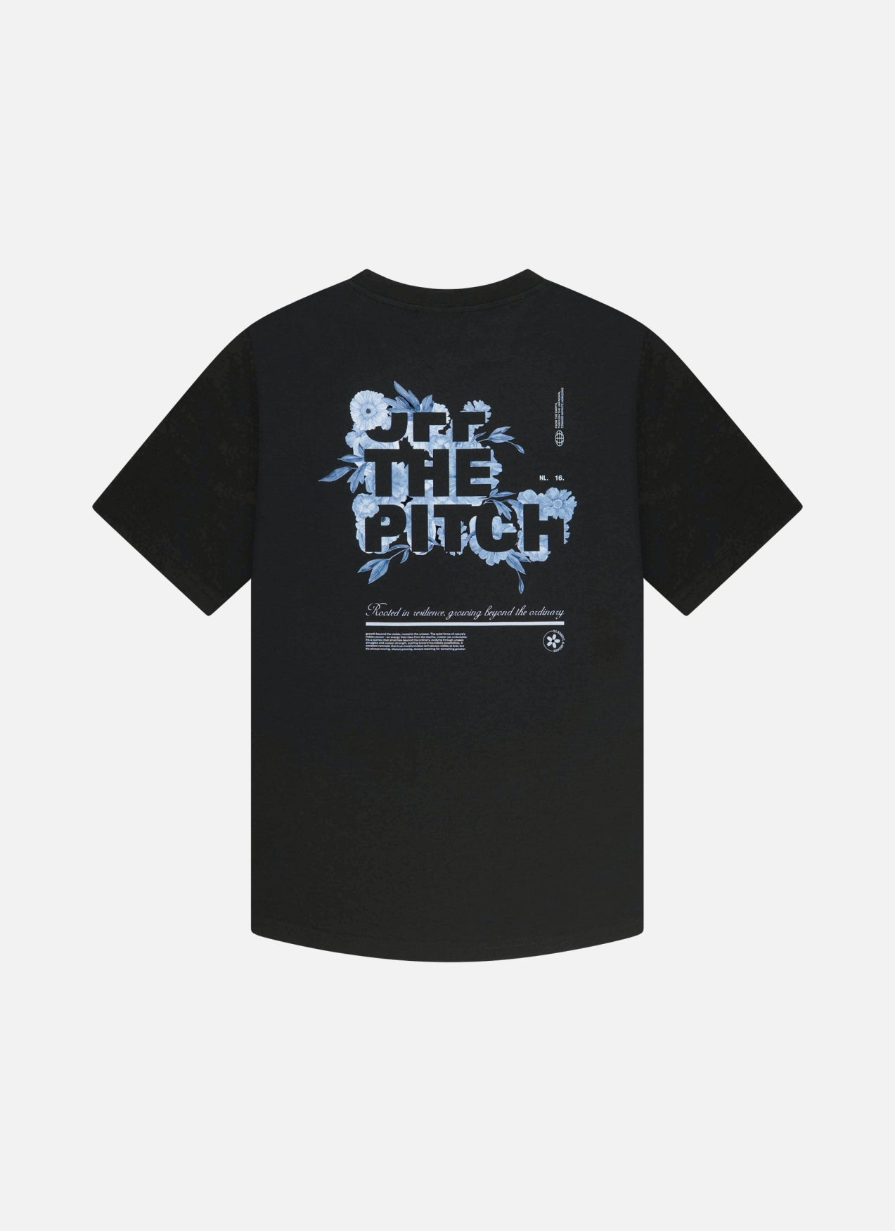 Blossom Slim Fit Tee | Black