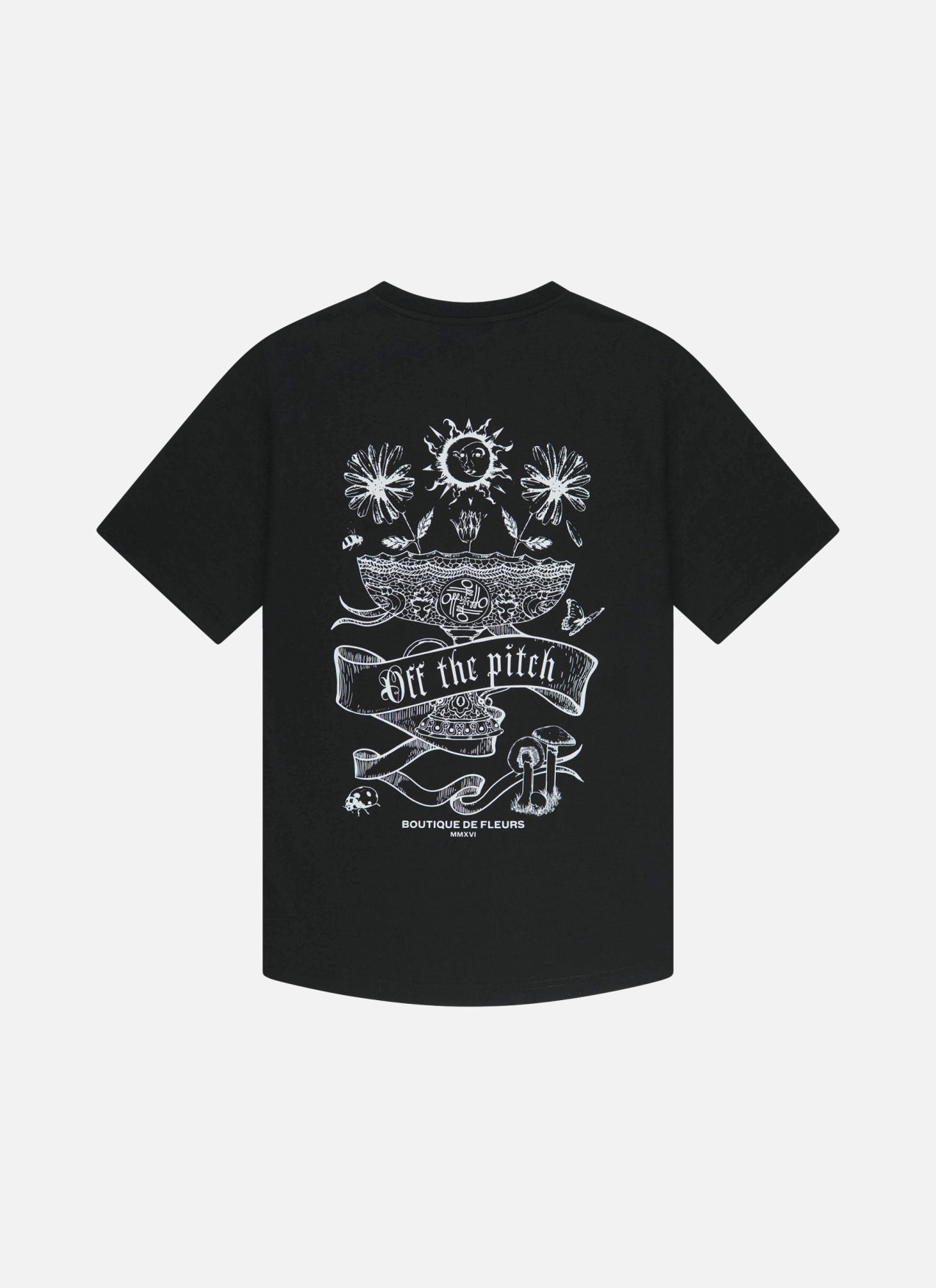 Camiseta entallada Botanic | Negra