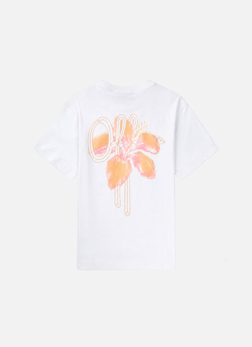 Corsage Loose Fit Tee | Blanco
