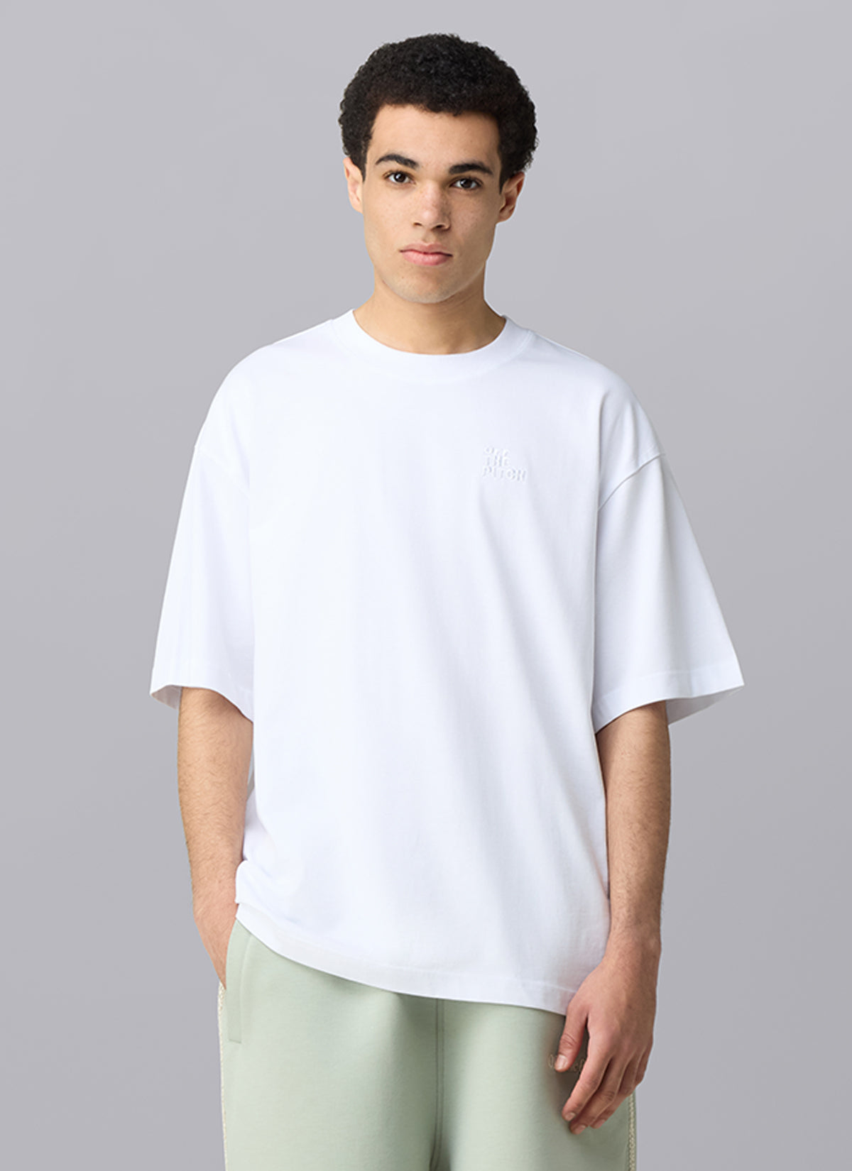 Corsage Loose Fit Tee | Blanco
