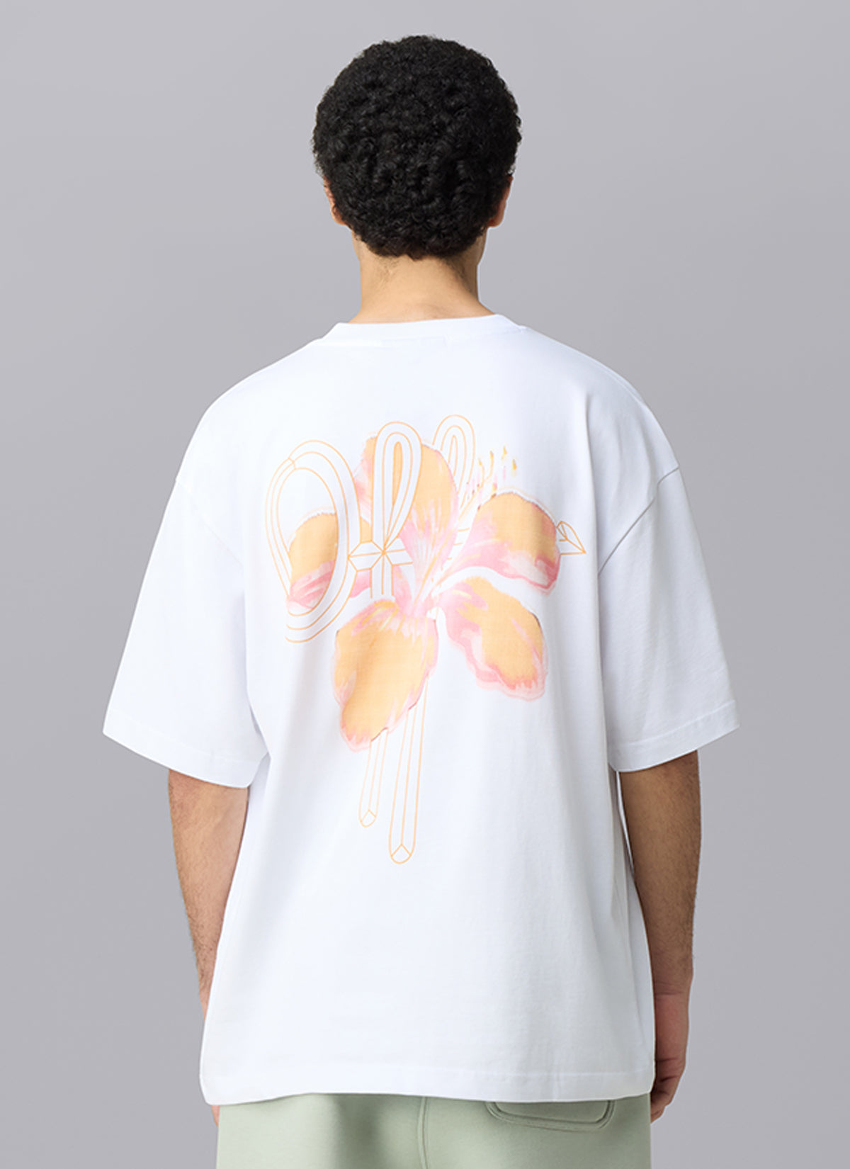Corsage Loose Fit Tee | Blanco