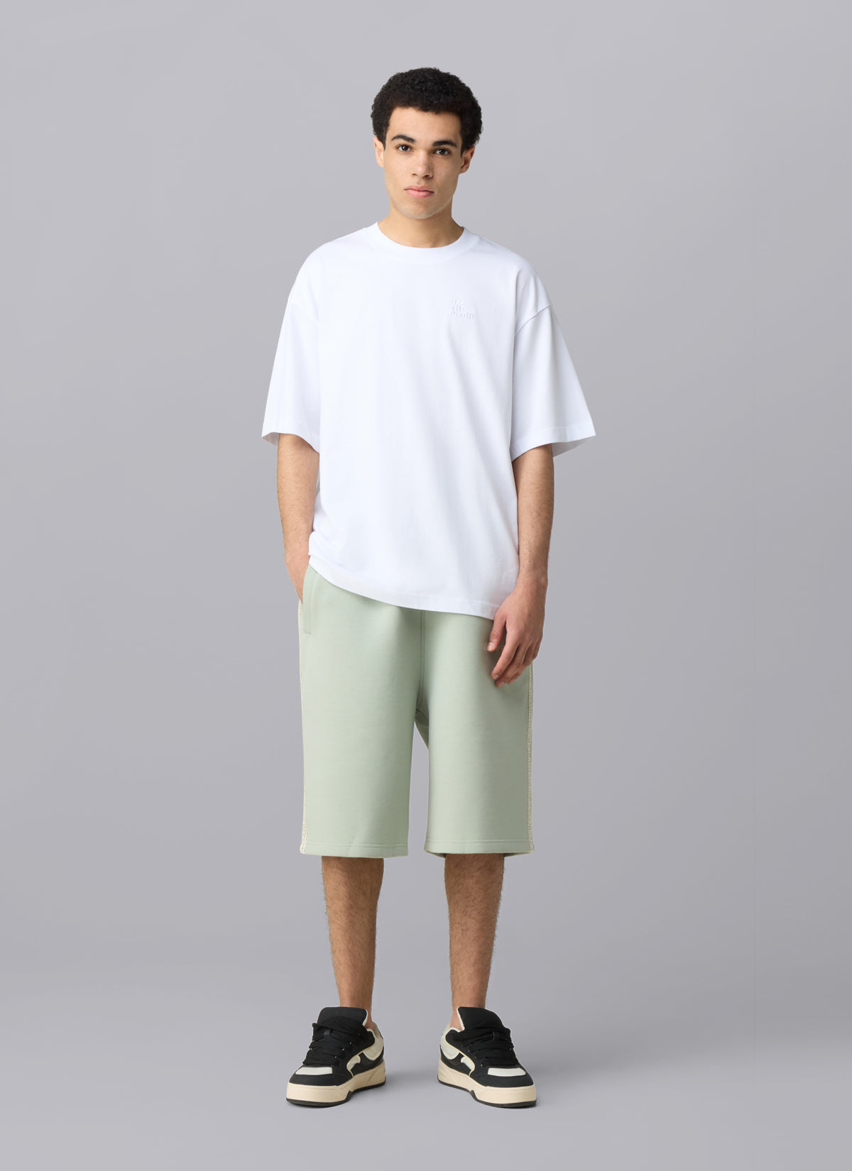 Corsage Loose Fit Tee | Blanco