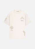 Filigrain Oversized Fit Tee | Blanco roto