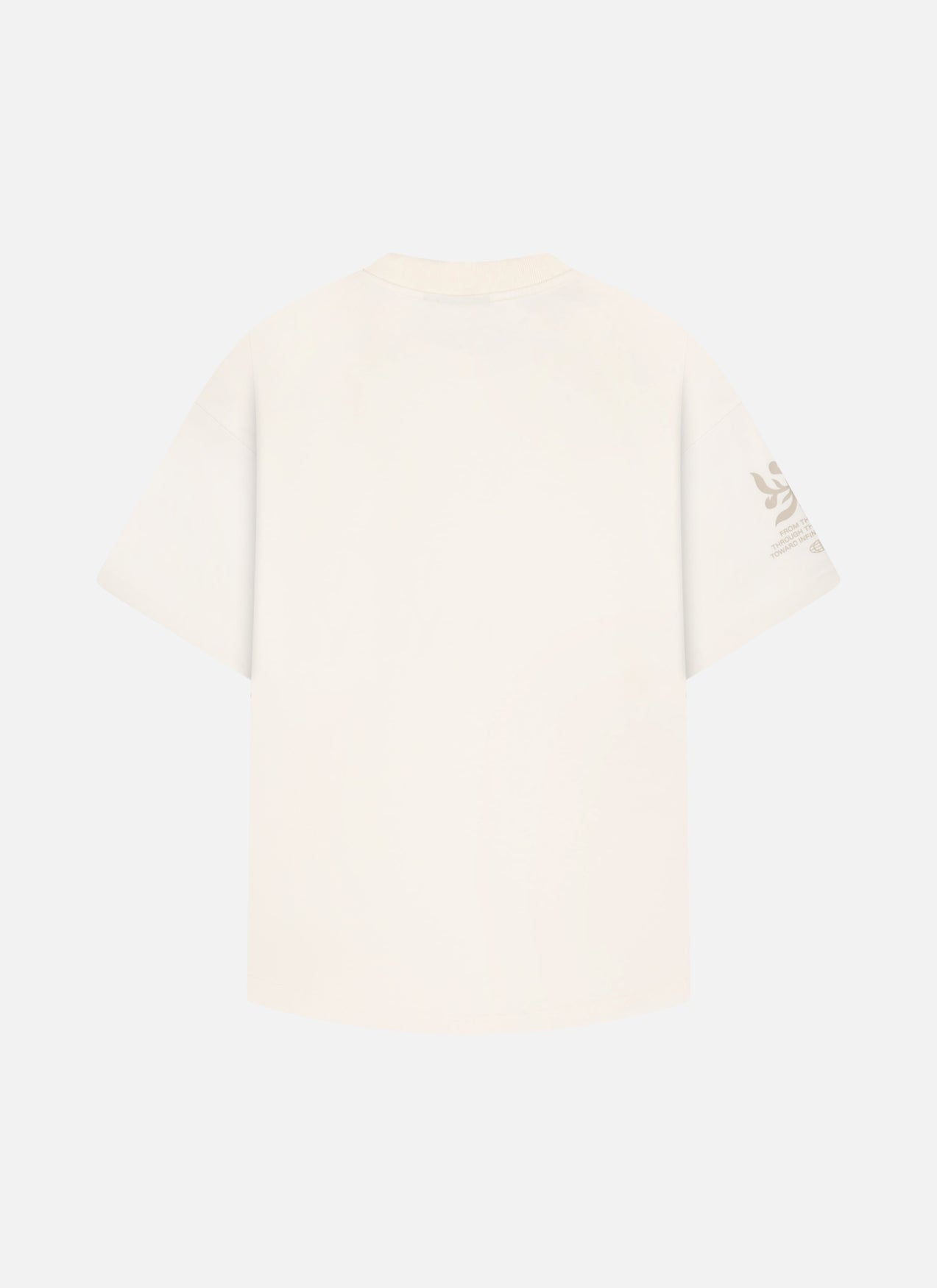 Filigrain Oversized Fit Tee | Blanco roto