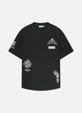 Filigrain Oversized Fit Tee | Black