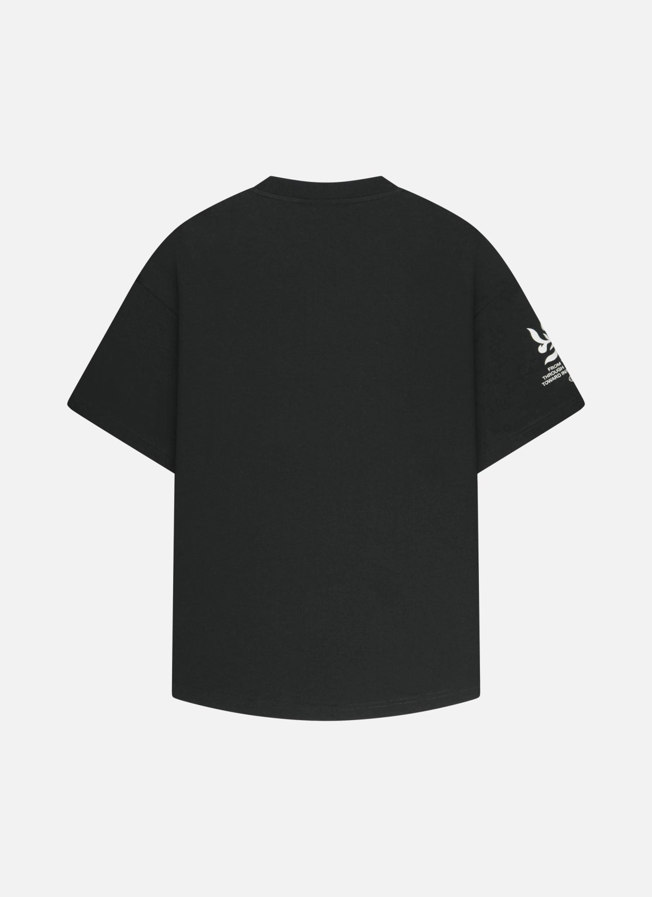 Filigrain Oversized Fit Tee | Black