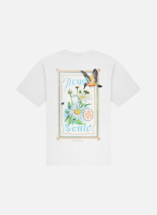 Never Settle Regular Fit Tee | White