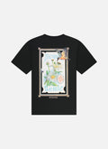 T-shirt 'Never Settle' Regular Fit | Zwart