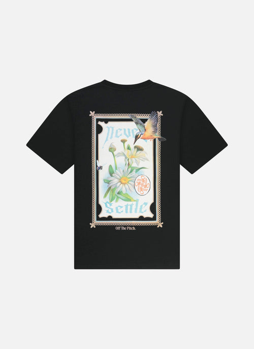 Never Settle Regular Fit Tee | Black