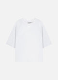 Raw Edge Echo Raglan Tee | White