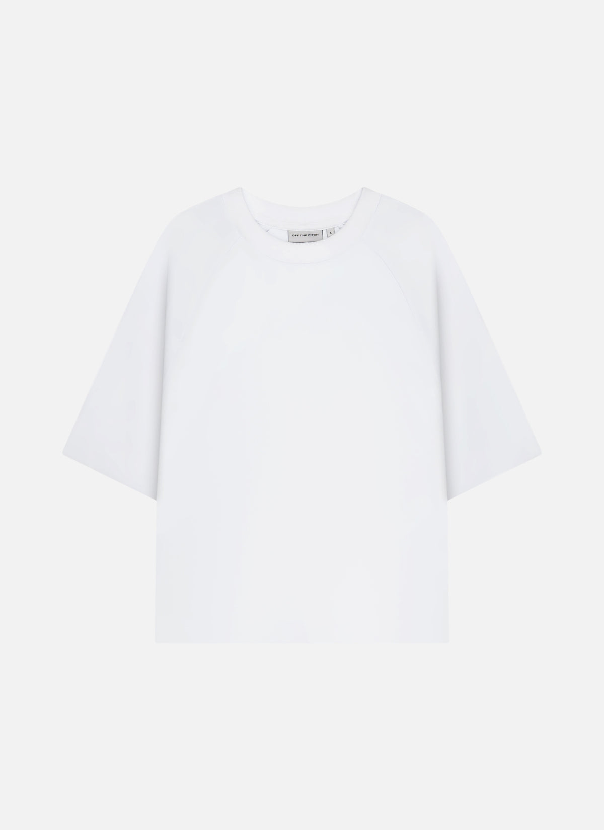 Raw Edge Echo Raglan Tee | White