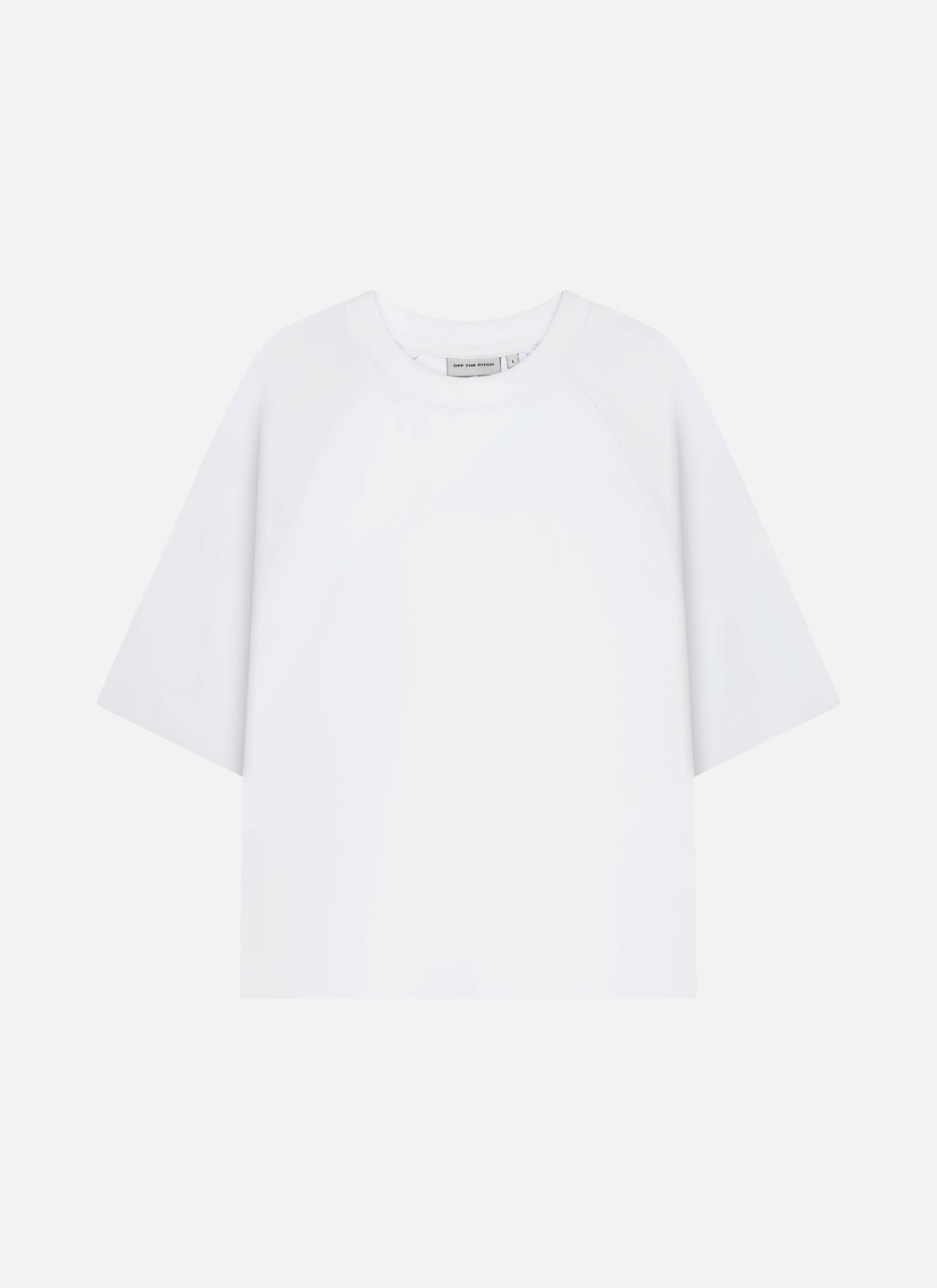 Raw Edge Echo Raglan Tee | White
