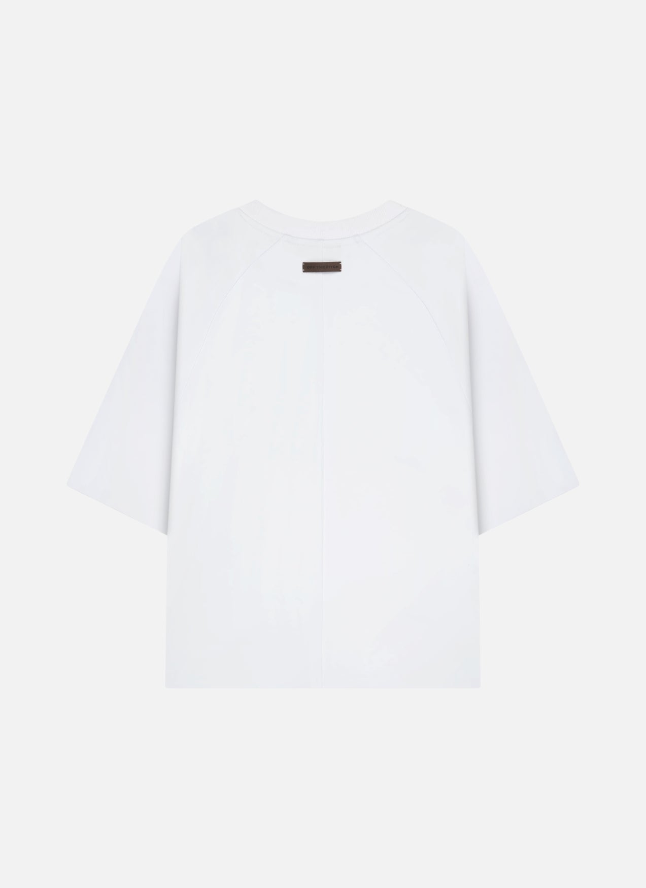 Raw Edge Echo Raglan Tee | White