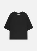 Raw Edge Echo Raglan T-shirt | Zwart