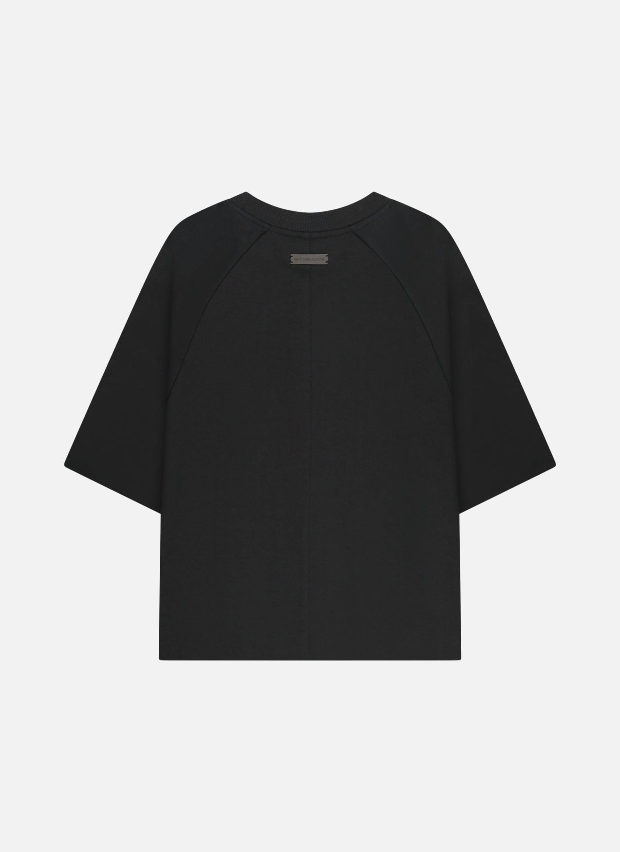 Camiseta raglán Raw Edge Echo | Negro