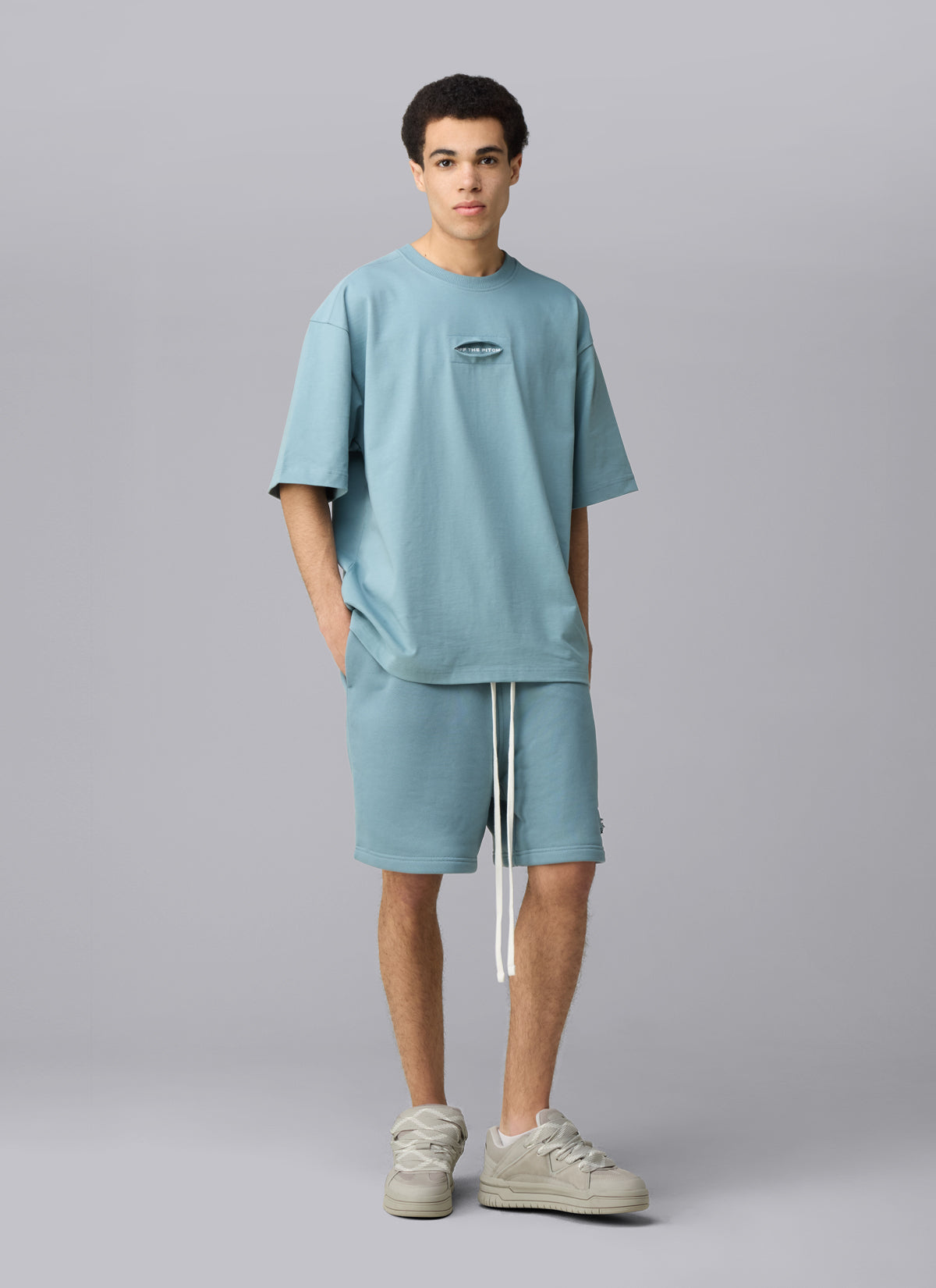 Sage Loose Fit Tee | Sky light blue