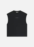 Sage Sleeveless Tee | Black