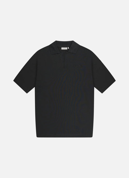 Wardrobe Essentials Oversized Polo | Black