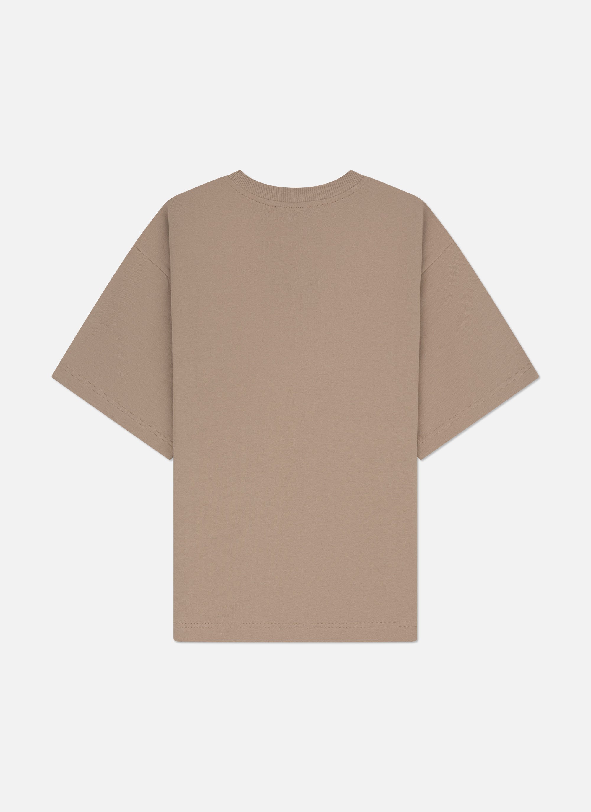 Wardrobe Essentials Tailored Loose Fit Tee | Sand