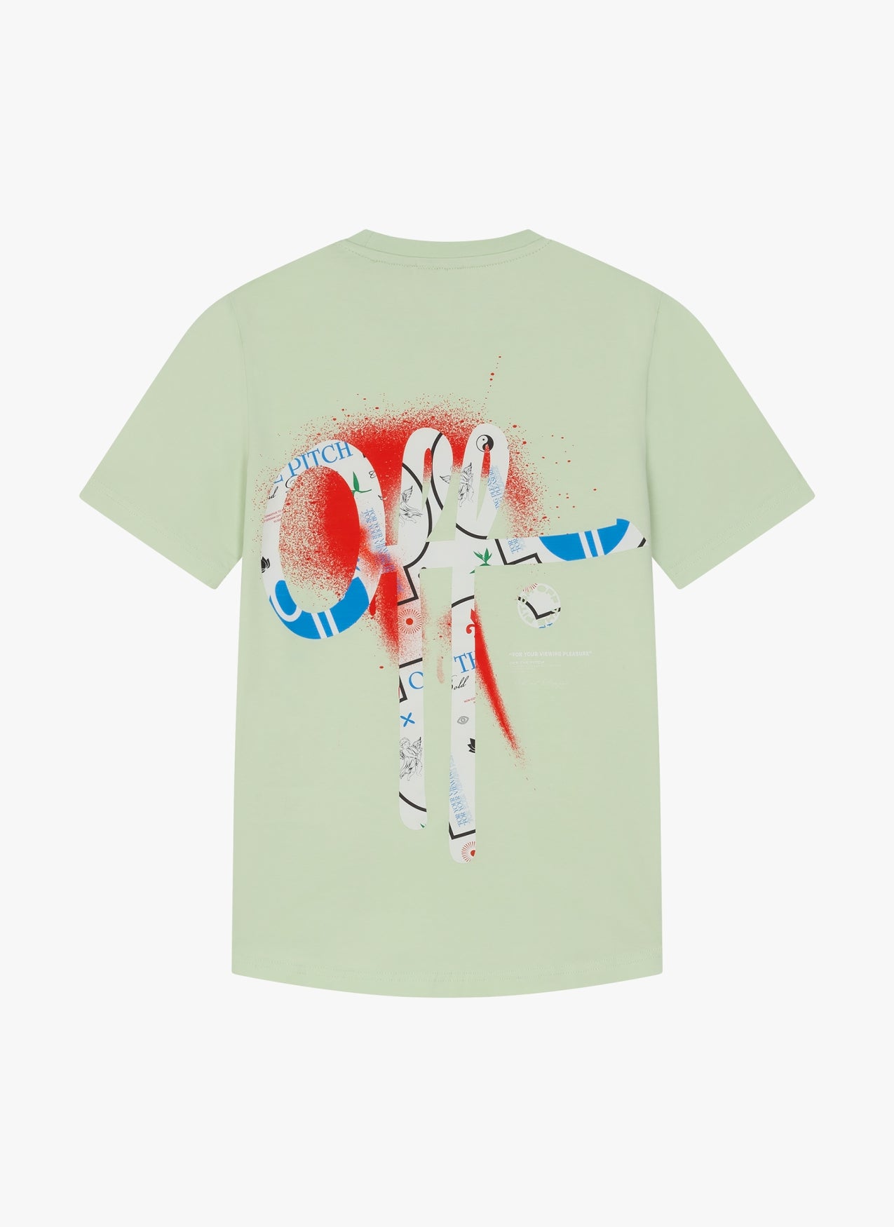 Ornament Slim Fit Tee | Mint Green