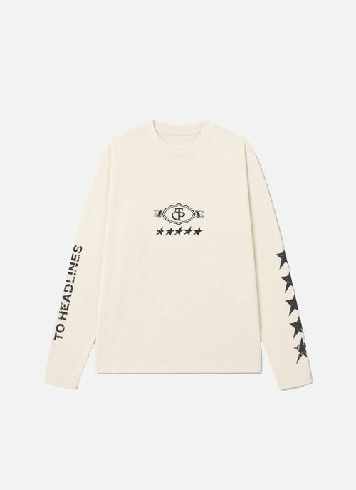 Pitch Pro Raw Edge LS Tee | Off White