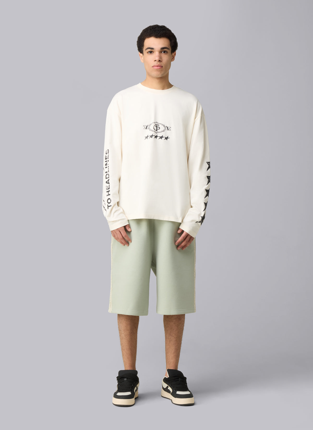 Pitch Pro Raw Edge LS Tee | Off White