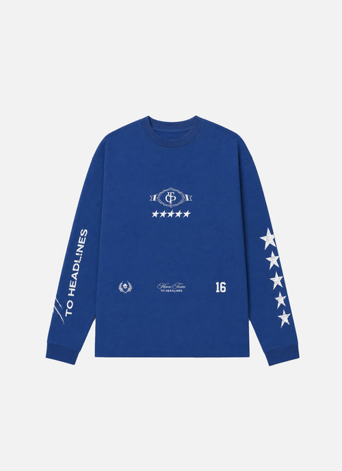 Pitch Pro Raw Edge LS Tee | Royal Blue