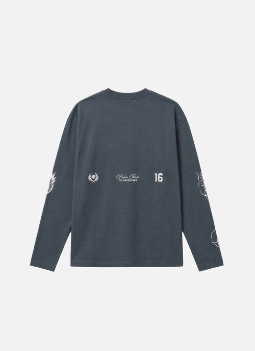 Pitch Pro Raw Edge LS Tee | Dark grey