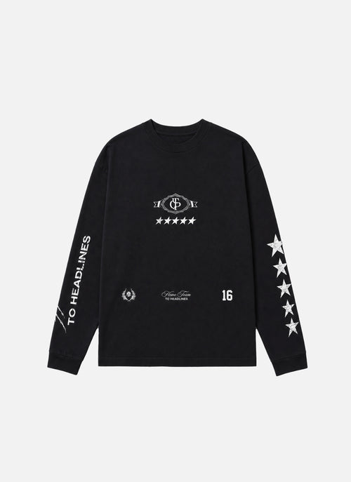 Pitch Pro Raw Edge LS Tee | Black